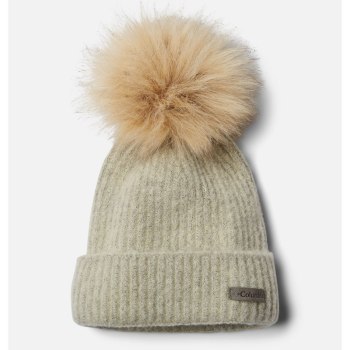 Columbia Winter Blur Pom Pom, Gorros Creme Para Mujer | 870695-JTK